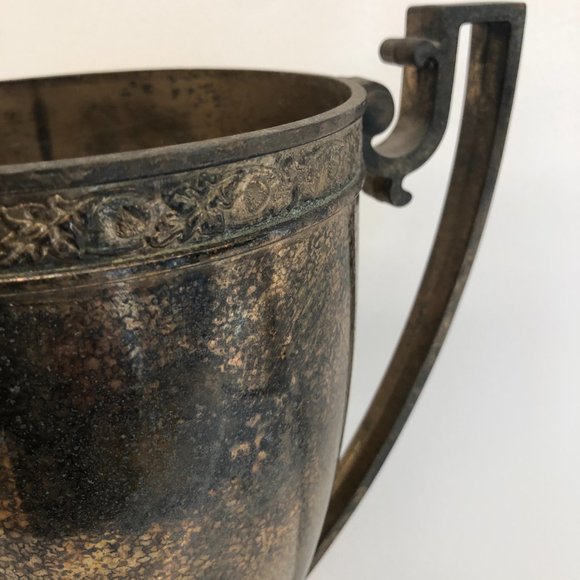 Tall Vintage Silverplate Trophy Cup - Picture 4 of 9